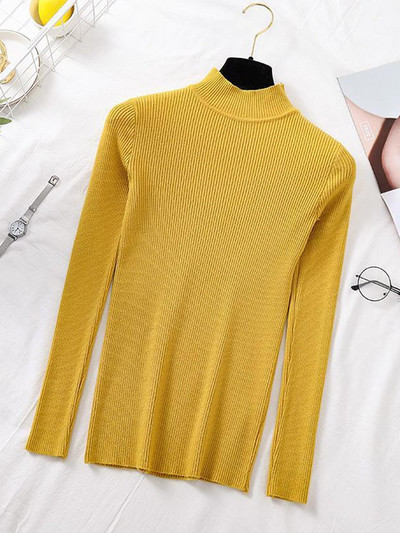 JMPRS Φθινοπωρινό πουλόβερ Γυναικείο πουλόβερ Μόδα Πλεκτό Γυναικείο πουλόβερ Πλεκτό Γυναικείο πουλόβερ μακρυμάνικο Χειμερινό Μαύρο Απαλό Ελαστικό Μπλούζα