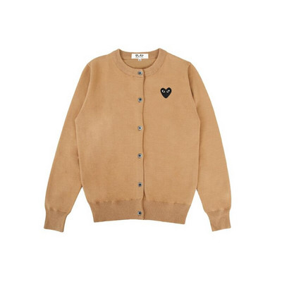 Γυναικεία ζακέτα με βαμβακερή καρδιά Κέντημα ματιών με λαιμόκοψη μακρύ μανίκι με κουμπιά Άνοιξη φθινόπωρο casual εφαρμοστό γυναικείο πλεκτό