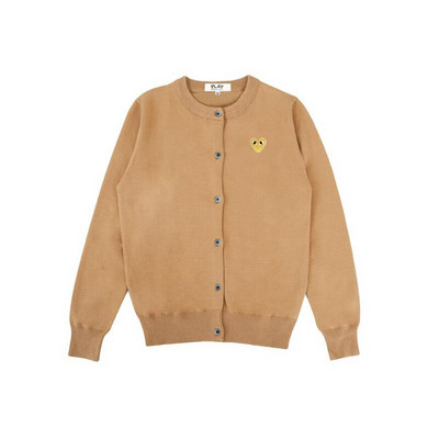 Γυναικεία ζακέτα με βαμβακερή καρδιά Κέντημα ματιών με λαιμόκοψη μακρύ μανίκι με κουμπιά Άνοιξη φθινόπωρο casual εφαρμοστό γυναικείο πλεκτό