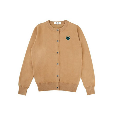 Γυναικεία ζακέτα με βαμβακερή καρδιά Κέντημα ματιών με λαιμόκοψη μακρύ μανίκι με κουμπιά Άνοιξη φθινόπωρο casual εφαρμοστό γυναικείο πλεκτό