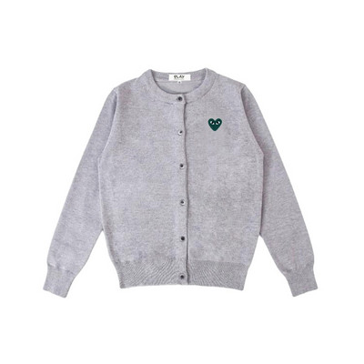 Γυναικεία ζακέτα με βαμβακερή καρδιά Κέντημα ματιών με λαιμόκοψη μακρύ μανίκι με κουμπιά Άνοιξη φθινόπωρο casual εφαρμοστό γυναικείο πλεκτό