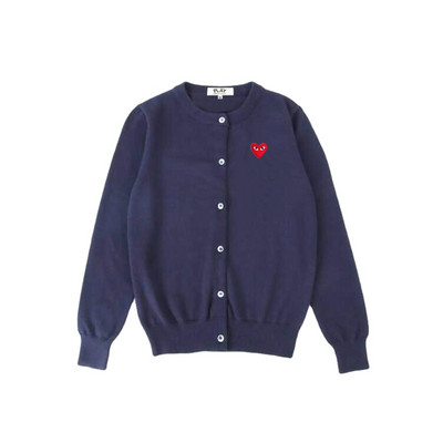 Γυναικεία ζακέτα με βαμβακερή καρδιά Κέντημα ματιών με λαιμόκοψη μακρύ μανίκι με κουμπιά Άνοιξη φθινόπωρο casual εφαρμοστό γυναικείο πλεκτό