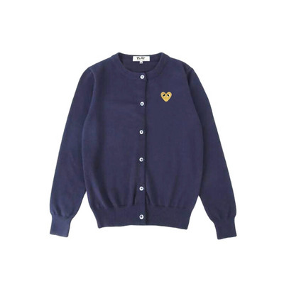 Γυναικεία ζακέτα με βαμβακερή καρδιά Κέντημα ματιών με λαιμόκοψη μακρύ μανίκι με κουμπιά Άνοιξη φθινόπωρο casual εφαρμοστό γυναικείο πλεκτό