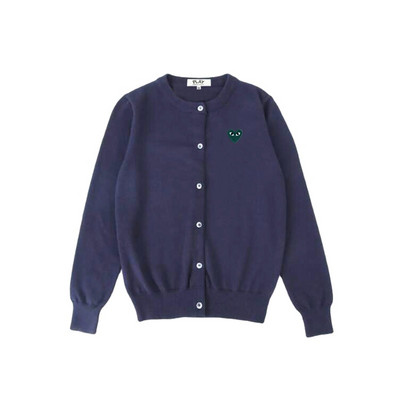 Γυναικεία ζακέτα με βαμβακερή καρδιά Κέντημα ματιών με λαιμόκοψη μακρύ μανίκι με κουμπιά Άνοιξη φθινόπωρο casual εφαρμοστό γυναικείο πλεκτό