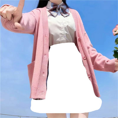 Ζακέτα Γυναικεία μονόχρωμα φαρδιά πουλόβερ Φοιτητικά Preppy Sweet Girl Χαριτωμένα πλεκτά Νέα All-match Soft Hot Έκπτωση Basic ZY5208