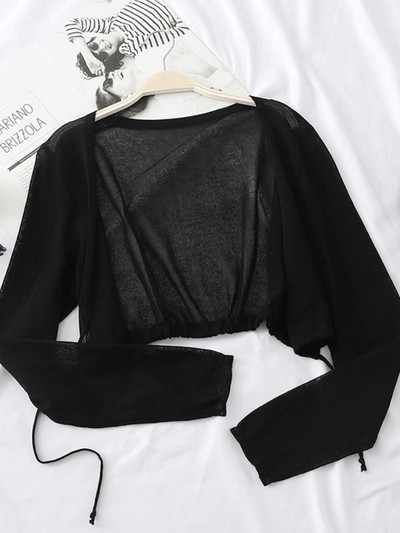 Sieviešu vasaras saules aizsargmētelis mežģīņu bantes volāniem jaciņa krekls sieviešu blūzes topi sievietēm pārvalki Blusa balts Y2K korejiešu krekls