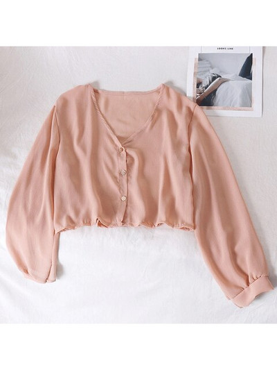 Sieviešu vasaras saules aizsargmētelis mežģīņu bantes volāniem jaciņa krekls sieviešu blūzes topi sievietēm pārvalki Blusa balts Y2K korejiešu krekls