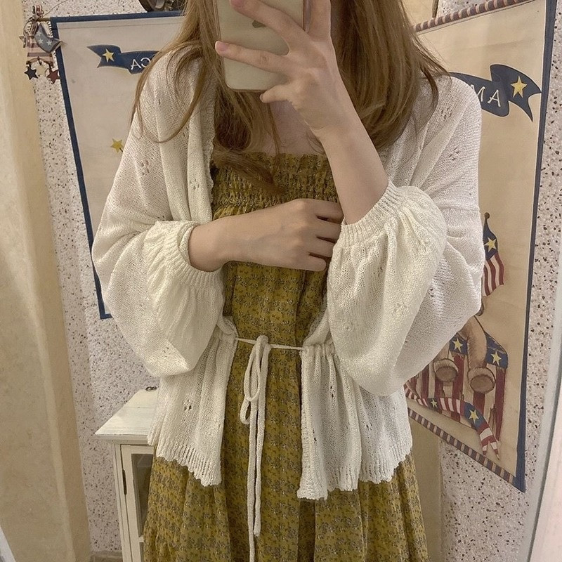 Sieviešu jaka jauns pavasaris, brīvs mežģīnes, jaukas, meitenes, sikspārņu piedurknes, vintage korejiešu stila trikotāžas džemperi, sieviešu aizsardzība pret sauli