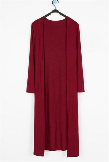 Καλοκαίρι Φθινόπωρο 12 Χρώματα Γυναικεία Modal Long Cardigan Γυναικεία βαμβακερή πουλόβερ Ζακέτες μακρυμάνικο Γυναικείο casual παλτό Γυναικεία πανωφόρια