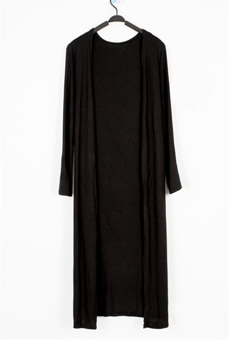 Καλοκαίρι Φθινόπωρο 12 Χρώματα Γυναικεία Modal Long Cardigan Γυναικεία βαμβακερή πουλόβερ Ζακέτες μακρυμάνικο Γυναικείο casual παλτό Γυναικεία πανωφόρια