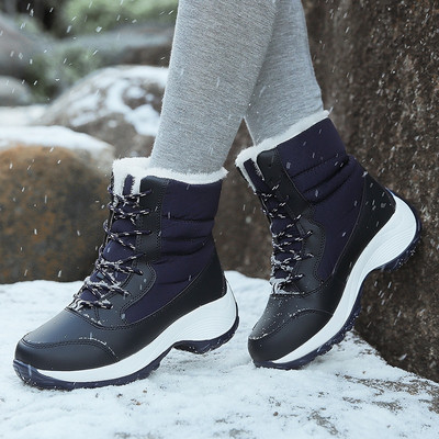 Μπότες χιονιού Λούτρινα ζεστά μποτάκια γυναικεία χειμερινά παπούτσια αδιάβροχα γυναικεία γυναικεία χειμερινά παπούτσια μποτάκια Botas Mujer