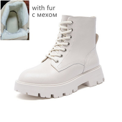 AIYUQI Γυναικείες μπότες Marton 2022 Νέες φθινοπωρινές μπότες μοτοσυκλέτας με κορδόνια Γυναικείες γυναικείες μπότες αστραγάλου βρετανικού στιλ