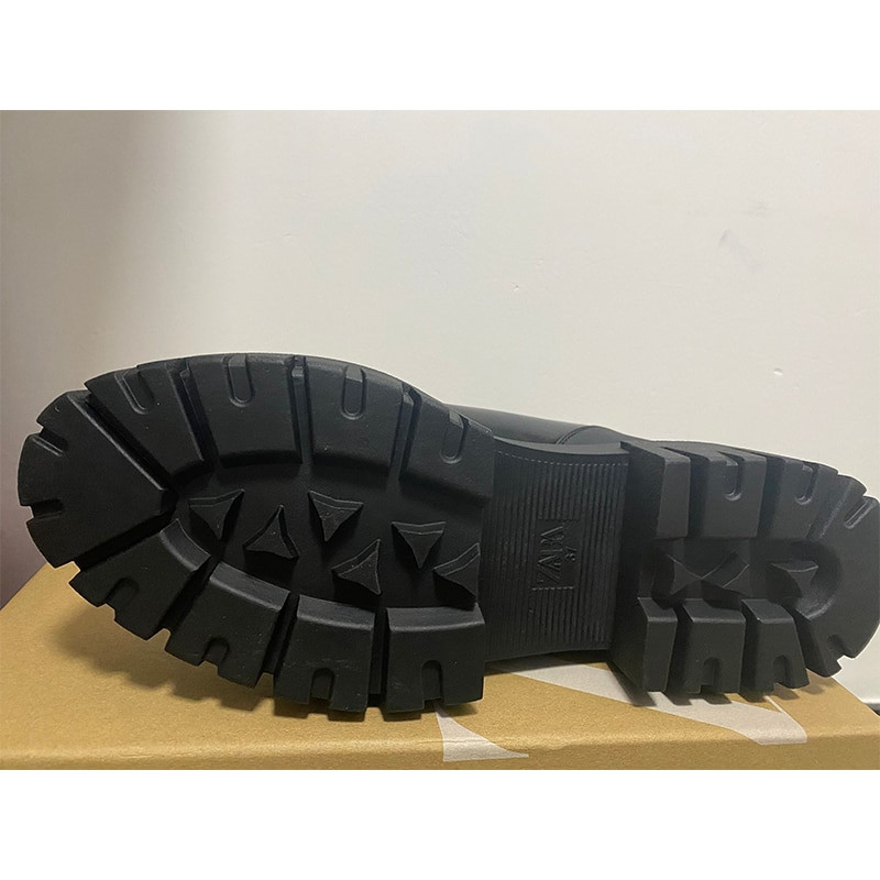 Klasične jesenske 2022. Gležnjače  Ženske cipele s platformom s okruglim prstima, kratke čizme, ručno rađene Chelsea čizme na debelu petu