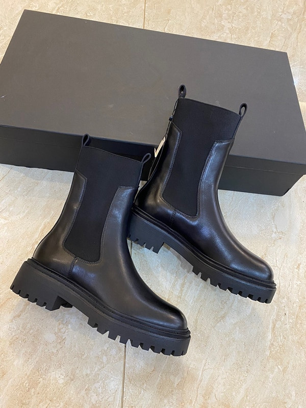 Maxdutti cipele Ženski engleski stil High Street Retro 2022. proljeće i jesen Chelsea čizme od kravlje kože Ženska ležerna moda