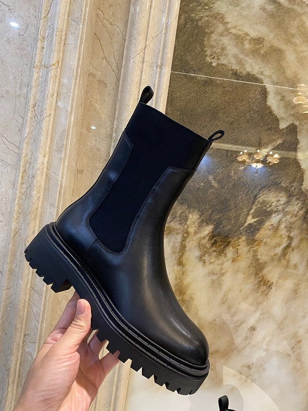 Maxdutti cipele Ženski engleski stil High Street Retro 2022. proljeće i jesen Chelsea čizme od kravlje kože Ženska ležerna moda