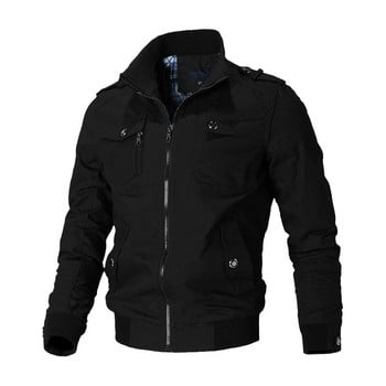 Bomber Jacket Ανδρικό Μόδα Casual Ανεμοδαρμένο μπουφάν Ανδρικό παλτό 2022 Άνοιξη Φθινόπωρο Νέα Hot Outwear Stand Slim Military Jacket Ανδρικά