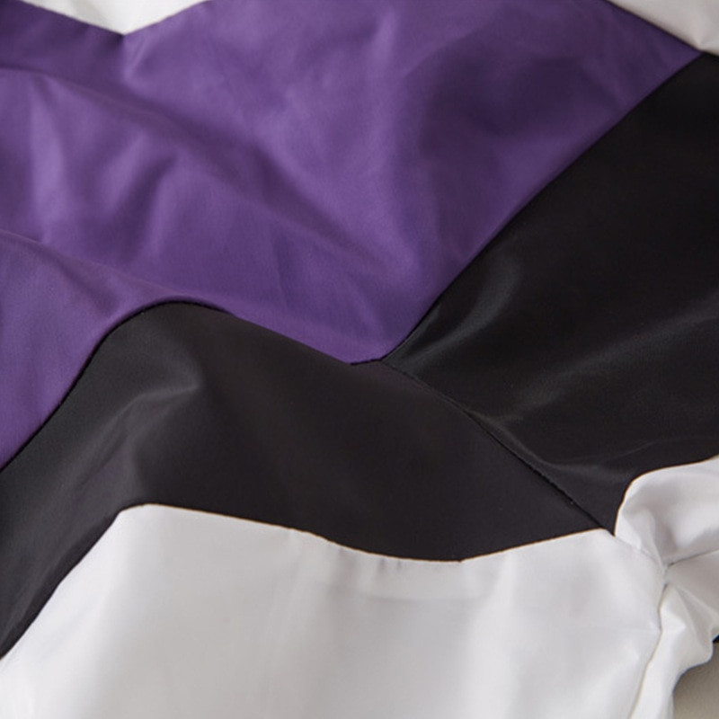 Koledžas stila augstskolas jaka vīriešu pavasara vēstules izšūšana bomberjaka ikdienišķs ielas brīvs rāvējslēdzēja mētelis sieviešu pāris