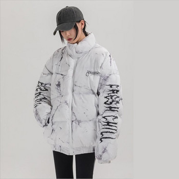 Χιπ χοπ μπουφάν Parka Hurt Bear Ανδρικές στάμπες Winter Oversize Windbreaker Streetwear Harajuku με επένδυση Μπουφάν Ζεστά ρούχα Hipster