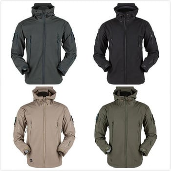 Ανδρικό μπουφάν Outdoor Soft Shell Fleece Ανδρικό και γυναικείο αντιανεμικό αδιάβροχο αναπνεύσιμο και θερμικό νεανική κουκούλα τρία σε ένα