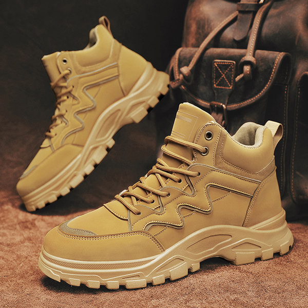 Naujo modelio žieminiai vyriški batai su raišteliais - trijų spalvų