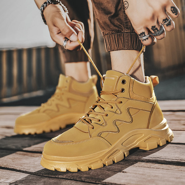 Naujo modelio žieminiai vyriški batai su raišteliais - trijų spalvų