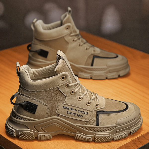 Ziemas vīriešu apavi ar raupju zoli