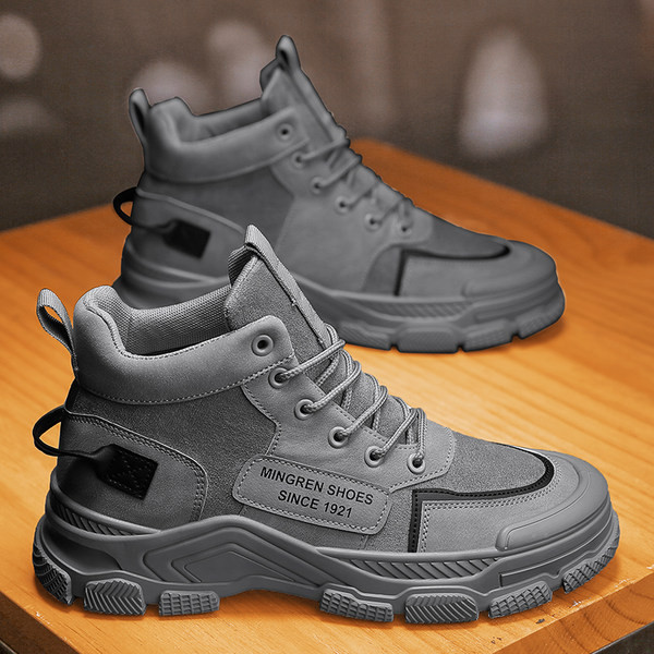 Ziemas vīriešu apavi ar raupju zoli