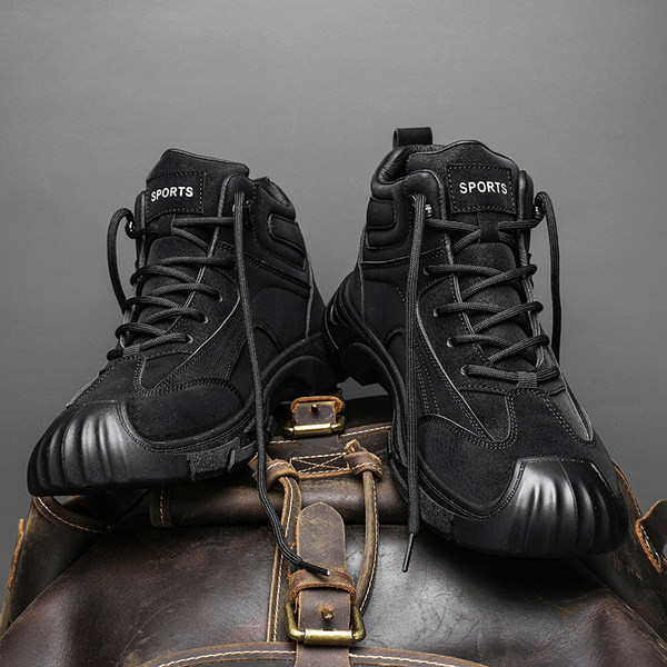 Ανδρικά χειμωνιάτικα παπούτσια με κορδόνια - τρία χρώματα