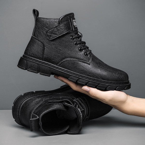 Δερμάτινα ανδρικά loafers με κορδόνια