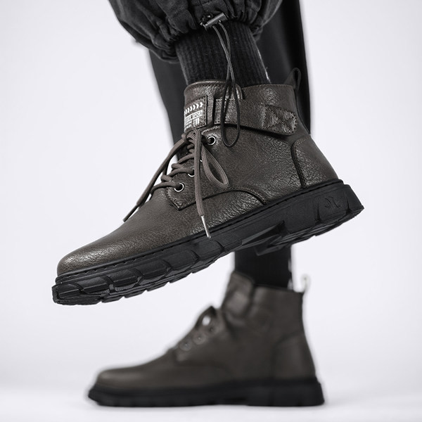 Ikdienas vīriešu eko ādas zābaki