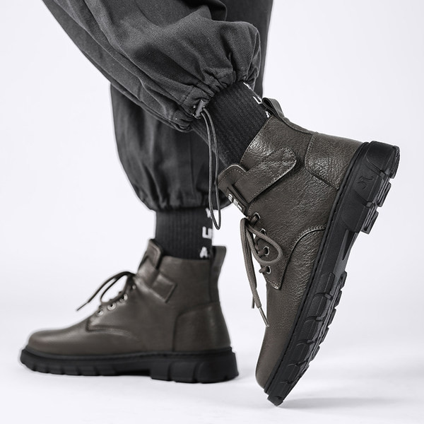 Ikdienas vīriešu eko ādas zābaki