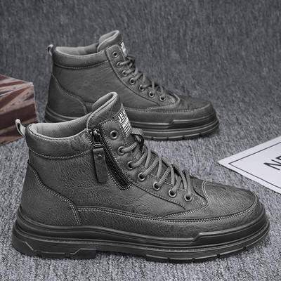 Vodootporne muške čizme od eko kože