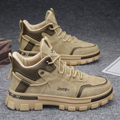 Ανδρικά μποτάκια casual με τραχιά σόλα