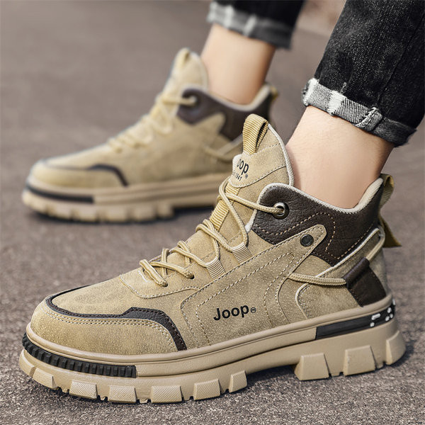 Ανδρικά μποτάκια casual με τραχιά σόλα