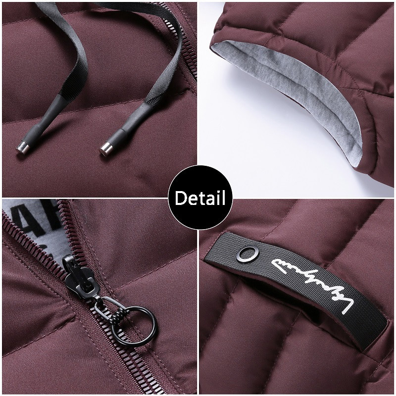 Brend Muški prsluk Zimske jakne bez rukava Punji prsluk Muški topao s kapuljačom Nova ležerna vanjska odjeća za 2022. Šešir Odvojivi vanjski prsluk Chalecos