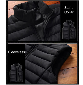 Ανδρικά γιλέκα φθινοπωρινά μπουφάν 2022 Χοντρά γιλέκα Ανδρικά αμάνικα παλτό Ανδρικό ανδρικό γιλέκο με ζεστό βαμβάκι Gilet Veste Hommes