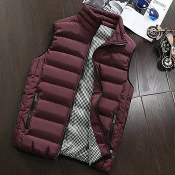 Επώνυμα ρούχα γιλέκο ανδρικό σακάκι Νέο φθινοπωρινό ζεστό αμάνικο ανδρικό χειμωνιάτικο περιστασιακό γιλέκο ανδρικό γιλέκο συν μέγεθος Veste Homme