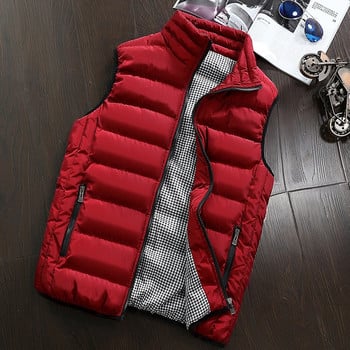 Επώνυμα ρούχα γιλέκο ανδρικό σακάκι Νέο φθινοπωρινό ζεστό αμάνικο ανδρικό χειμωνιάτικο περιστασιακό γιλέκο ανδρικό γιλέκο συν μέγεθος Veste Homme
