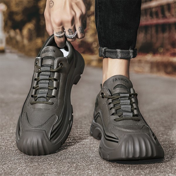 Muške cipele od eko kože sa grubim đonom