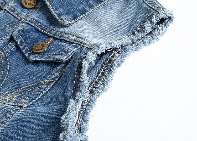 Ανδρικό τζιν γιλέκο Ανδρικό αμάνικο περιστασιακό γιλέκο Ανδρικό ανοιξιάτικο τζιν παλτό με λεπτή εφαρμογή Ανδρικό μπουφάν Cowboy Gilet Homme 6XL