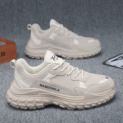 Vīriešu ziemas apavi ar raupju zoli un uzrakstu jauns modelis