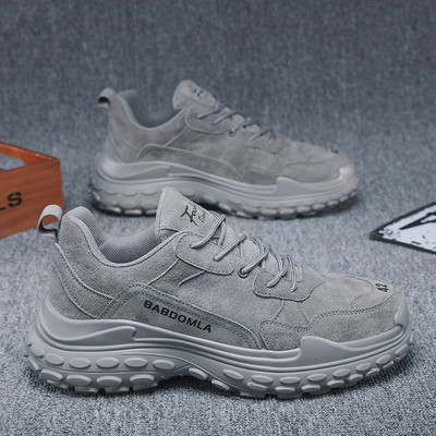 Vīriešu ziemas apavi ar raupju zoli un uzrakstu jauns modelis