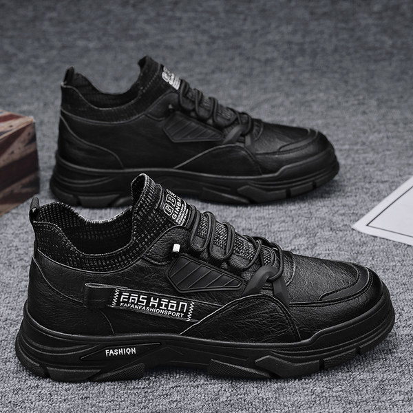 Ανδρικά sneakers - με επιγραφή σε τρία χρώματα