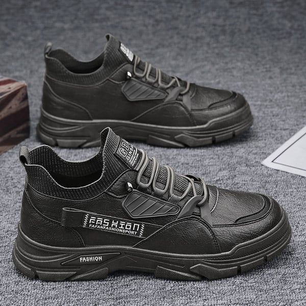 Ανδρικά sneakers - με επιγραφή σε τρία χρώματα