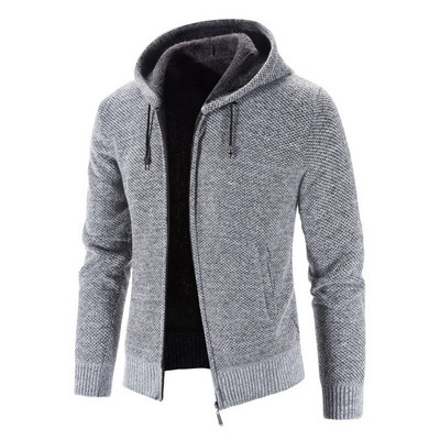 LEGIBLE 2022 Muški džemperi Jesen Zima Vuneni kardigan s patentnim zatvaračem Džemperi Muški ležerni pleteni pulover Muški