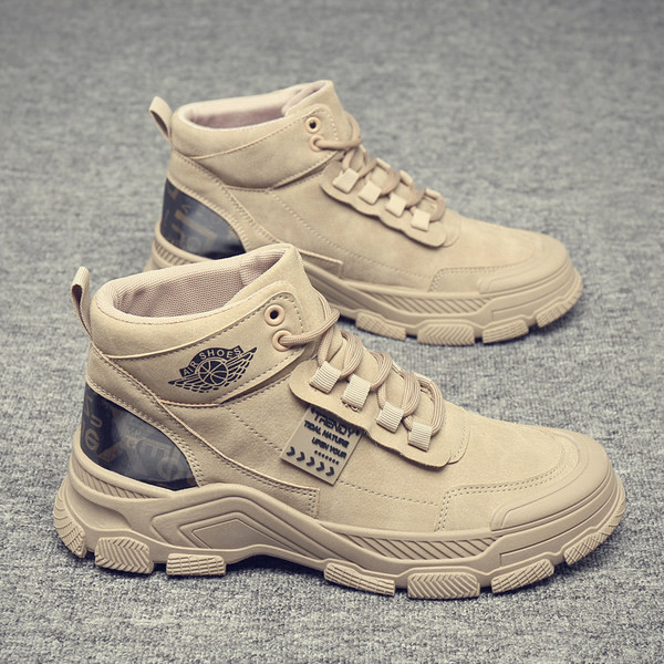 Muške čizme s vezicama i printom