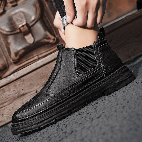 Ανδρικά παπούτσια casual χειμώνα από οικολογικό δέρμα