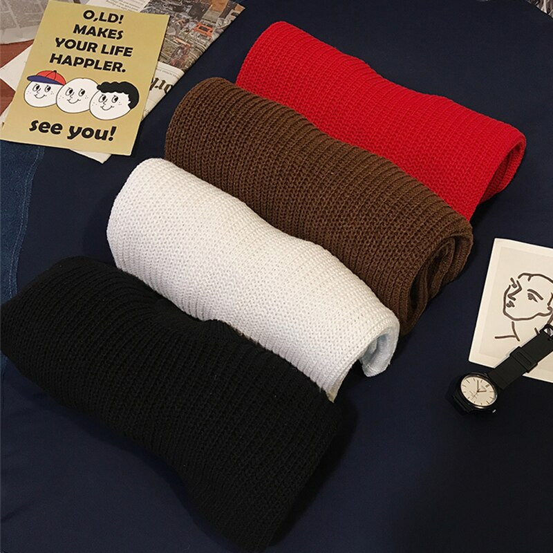 Ziemas rievoti džemperi vīriešiem, omulīgi, brīvi o veida kakla izgriezuma vienkrāsaini džemperi, pāri, adīti retro, silti ar garām piedurknēm korejiešu stila džemperi pusaudžiem