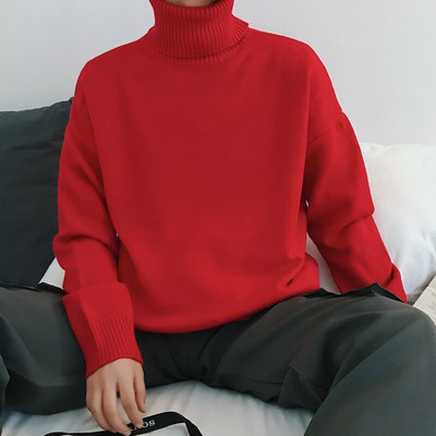 Vīriešu lielizmēra džemperi ar apkakli