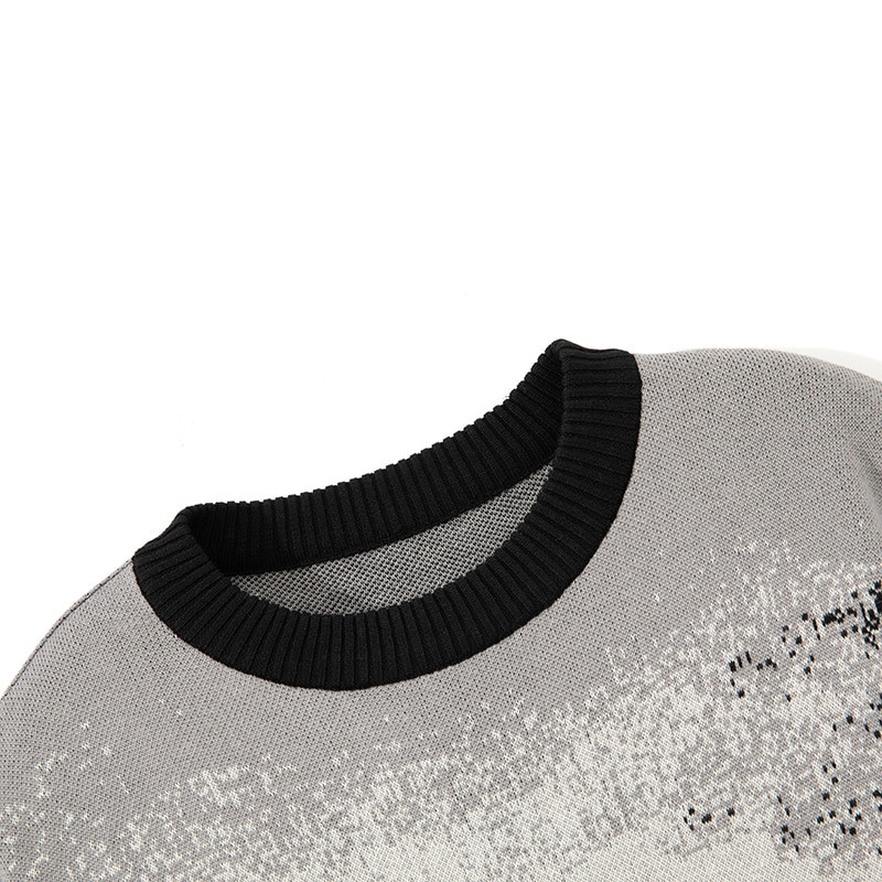 2022. gada jauns rudens ziemas ikdienas džemperis, brīvs Harajuku stila vīriešu džemperis ar apaļu kaklu ar garām piedurknēm Modes džemperi Moderni džemperi